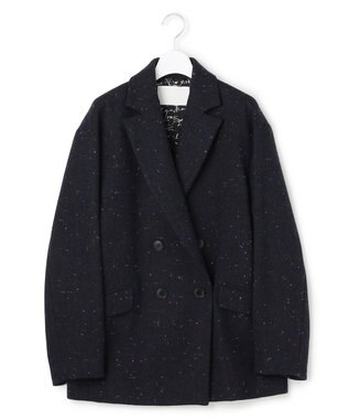 ICB 【30th ANNIVERSARY】 カラーネップツイード ジャコット ミッドナイト（ネイビー系）