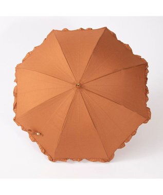UNBILLION カシュネ cachenez / 【晴雨兼用】【日傘】 シャンプレーフリルショートパラソル オレンジ