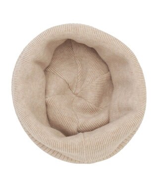 MOONBAT 【WEB限定】FURLA(フルラ)アーチロゴ付き ニット帽 帽子 UVカット 手洗いOK ベージュ