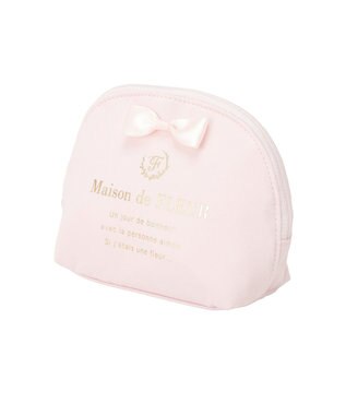 Maison de FLEUR 《セット商品》ダブルリボンギャザートート・ポーチ Light Pink