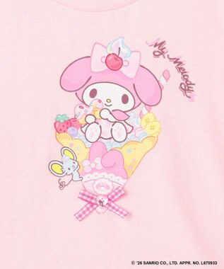 ANY KIDS 【サンリオキャラクターズ×ANY KIDS】ひんやり ファンシーフリル袖Tシャツ マイメロディ×ピンク
