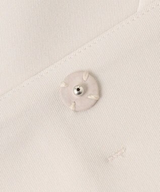 組曲 【洗える】パールポイントショートレングス ジレ ライトグレー系