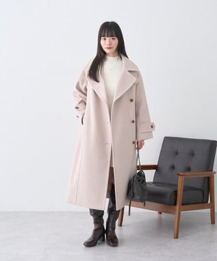 earth music&ecology ウエストリブフレアニットミニワンピース Ivory