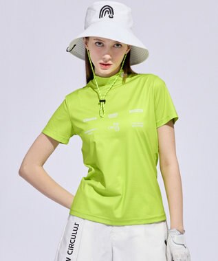 PW CIRCULUS 【WOMEN】メッシュコンビ モックネック  ゴルフウェア レディース
