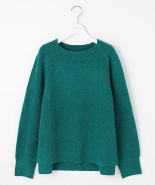 ANY SIS ボートネックAir ニット グリーン