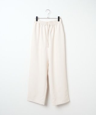 WEGO 【ウエストゴム/手洗い可】カラーイージーパンツ ホワイトアイボリー