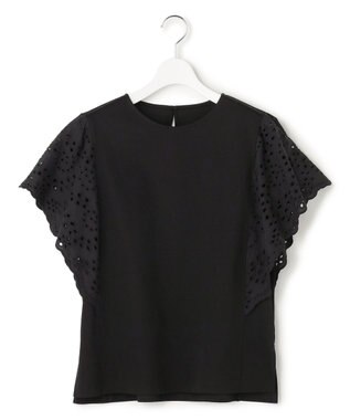 23区 【先行予約】カットワークエンブロイダリー デザインスリーブ トップス