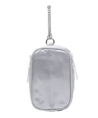 WEGO 【痛バ＆推し活グッズ】サイドレースアップぬいポーチ シルバー