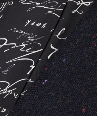 ICB 【30th ANNIVERSARY】 カラーネップツイード ジャコット ミッドナイト（ネイビー系）