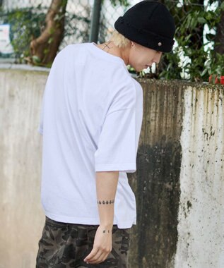 WEGO 【ユニセックス着用ITEM//MLサイズ展開】接触冷感グラフィックBIG　T（SS） ホワイト