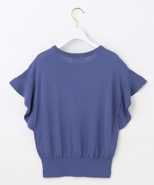 ANY SIS 【美人百花6月号掲載】フレンチスリーブニット Tシャツ ダルブルー