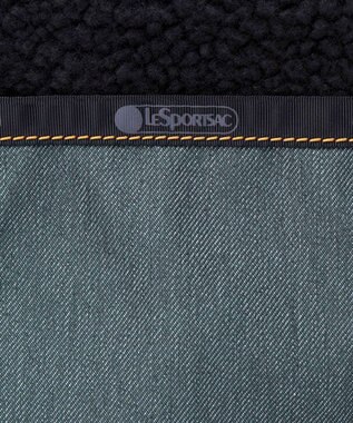 LeSportsac TWO WAY DENIM TOTE/ブラックデニム/ブラックシェルパ ブラックデニム/ブラックシェルパ