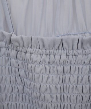 earth music&ecology ＳＥＴ２点シアーシャーリングブラウス＋インナー Blue