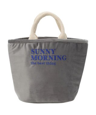 Green Parks ・ｓｏｆｉ　ベロア刺繍トートバッグ Light Gray