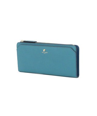 PELLE BORSA L字ファスナー長財布 French Calf Goods 3301 ブルー