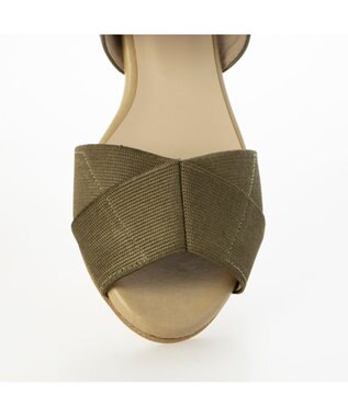 Riz raffinee <Riz raffinee>モチーフウェッジソールサンダル カーキ