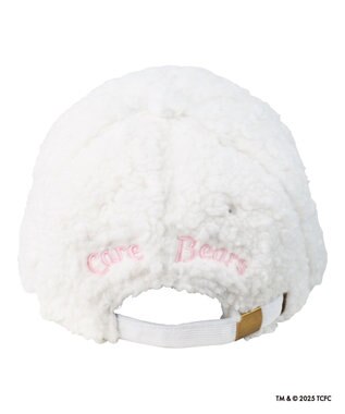 MOONBAT Care Bears(ケアベア) ボアキャップ 帽子 手洗い可能 サイズ調整可能 オフホワイト