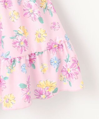 ANY KIDS 花柄×レース ワンピース水着 ピンク