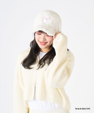 MOONBAT Care Bears(ケアベア) ボアキャップ 帽子 手洗い可能 サイズ調整可能 オフホワイト