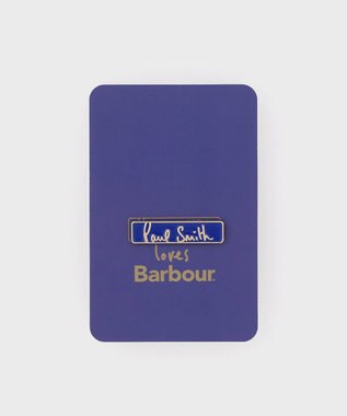 Paul Smith Paul Smith Loves Barbour Signature Logo ピンバッジ ブルー