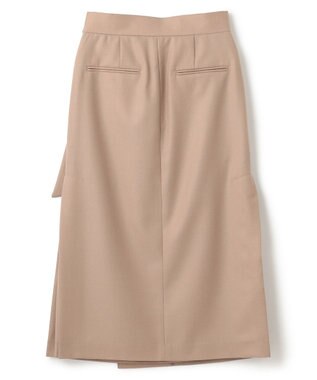 BEIGE， TERNES / ウールナローラップスカート Milk tea