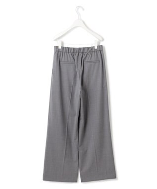 ICB 【洗える】Ｔ/Wブロード ワイドストレートパンツ ライトグレー系