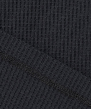 23区GOLF 【23Fondation/MEN】【UVケア】ワッフルジップアップ ブラック系