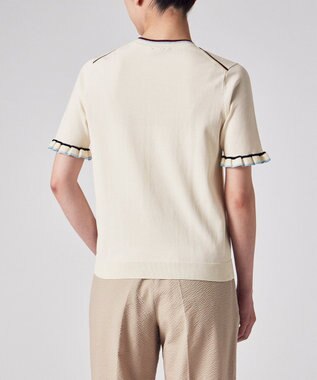 Paul Smith 【洗える】フレアスリーブ 半袖ニット オフホワイト