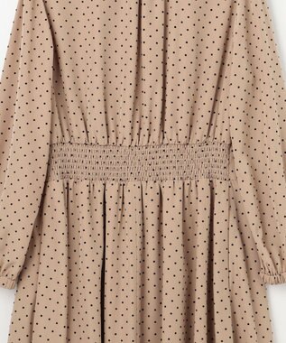 組曲 【WEB限定】ドットフロッキー ワンピース ベージュ系5