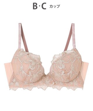 AMPHI ブラジャー 自然なまるみのあるバストシルエット 背中の段差ができにくい整える機能のブラ 【ふわふわブラ】 ブラ BYJ380 アンフィ／ワコール