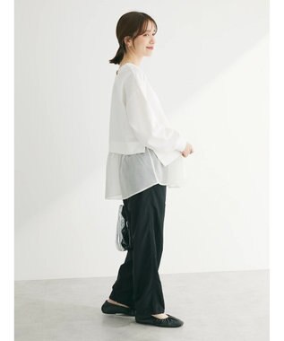 Green Parks 前後２ｗａｙシアードッキングチュニック Off White