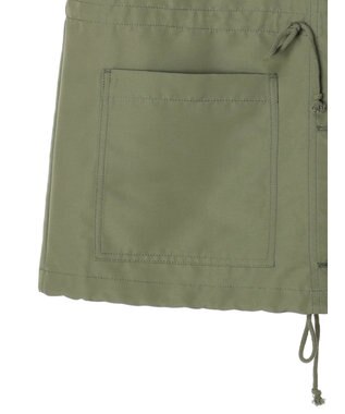 Green Parks ・ＥＬＥＮＣＡＲＥ　ＤＵＥスタンドカラーミリタリーベスト Khaki