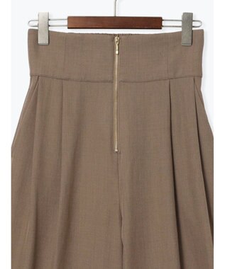 Te chichi ハイウエストフロントジップワイドパンツ《2025Autumn catalog item》 ブラウン