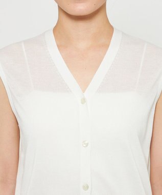 uncrave シアーニット ノースリーブベスト オフ