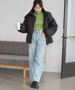 WEGO 【2WAYフード取り外し可能/あったかい】２WAYパディングブルゾン ブラック