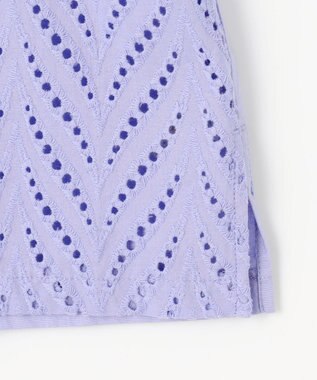 ANY 【洗濯機可】エンブロイダリーブラウス ラベンダー