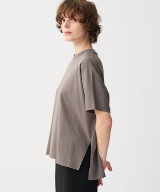 uncrave 【佐藤晴美さん着用・洗濯機洗い可】プレーンストレッチ ビッグTシャツ トープ（佐藤晴美さん着用）