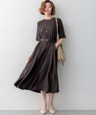 23区 メッシュ ナローベルト ダークブラウン系