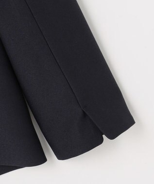 ANY SIS S 褒めらレディストレッチ カラーレス ジャケット ネイビー