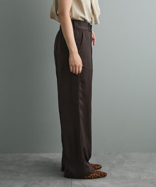 CRAFT STANDARD BOUTIQUE センタープレスストレートパンツ Brown