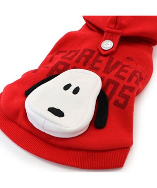 PET PARADISE スヌーピー ずっ友 お揃い パーカー 《レッド》 小型犬 レッド