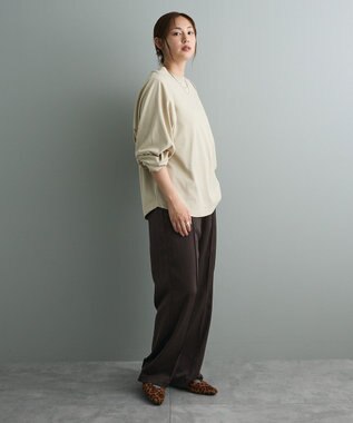 CRAFT STANDARD BOUTIQUE センタープレスストレートパンツ Brown