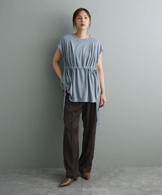 CRAFT STANDARD BOUTIQUE センタープレスストレートパンツ Brown