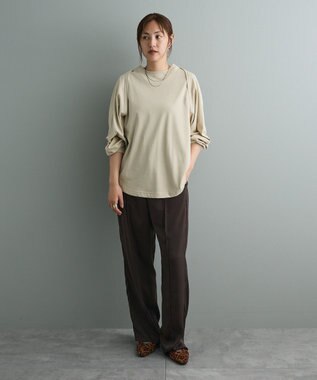 CRAFT STANDARD BOUTIQUE センタープレスストレートパンツ Brown