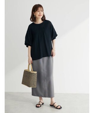 Green Parks ・ＥＬＥＮＣＡＲＥ　ＤＵＥ　バルーンスリーブブラウス Black