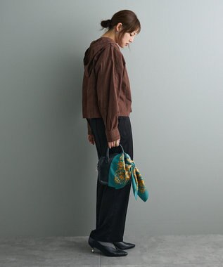 CRAFT STANDARD BOUTIQUE センタープレスストレートパンツ Black