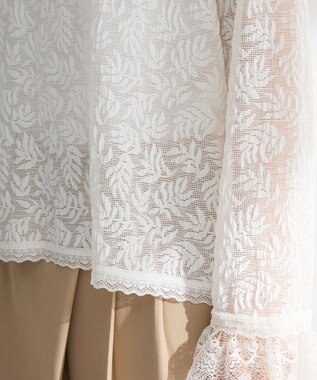 Green Parks 総レースプルオーバー Ecru