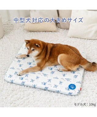 PET PARADISE ディズニー スティッチ もちっと クールマット ホワイト×ブルー