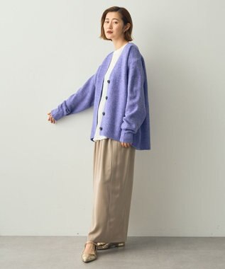 YECCA VECCA サテンタックワイドパンツ Beige