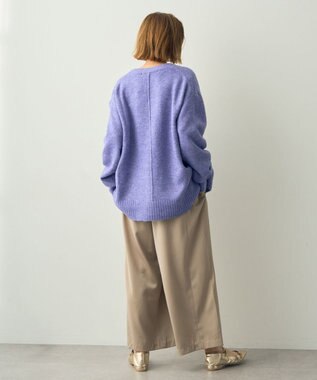 YECCA VECCA サテンタックワイドパンツ Beige